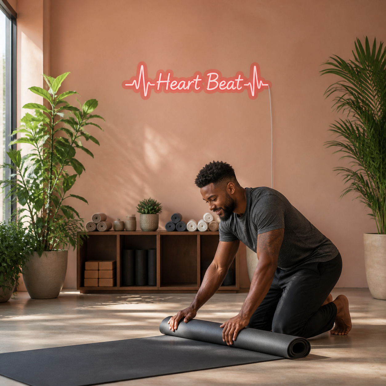 NeonHub lifestyle hero for "Heart Beat" Neon Sign