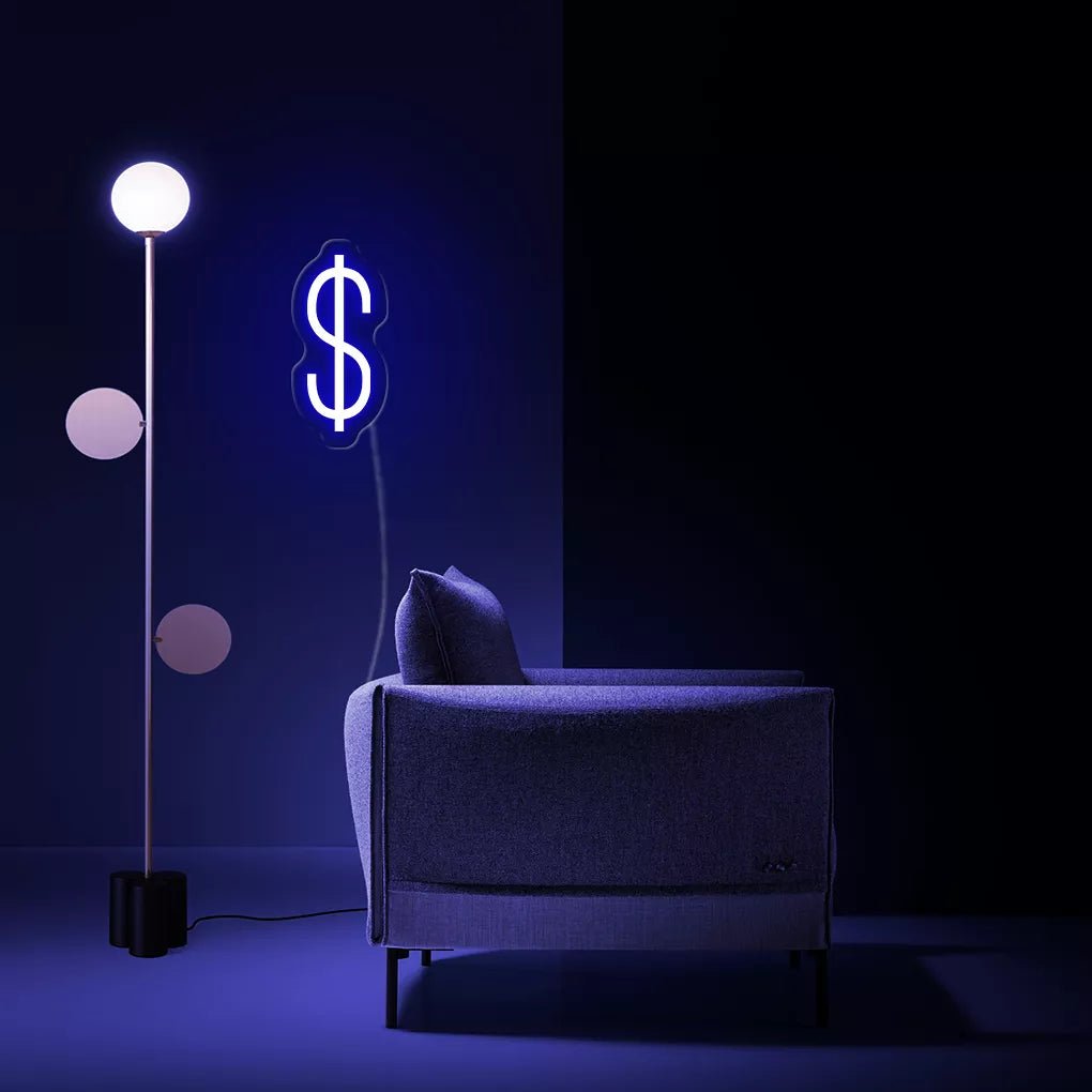 لافتة نيون  "Dollar".