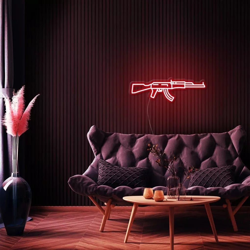 "AK Rifle" Neon Sign - NeonHub