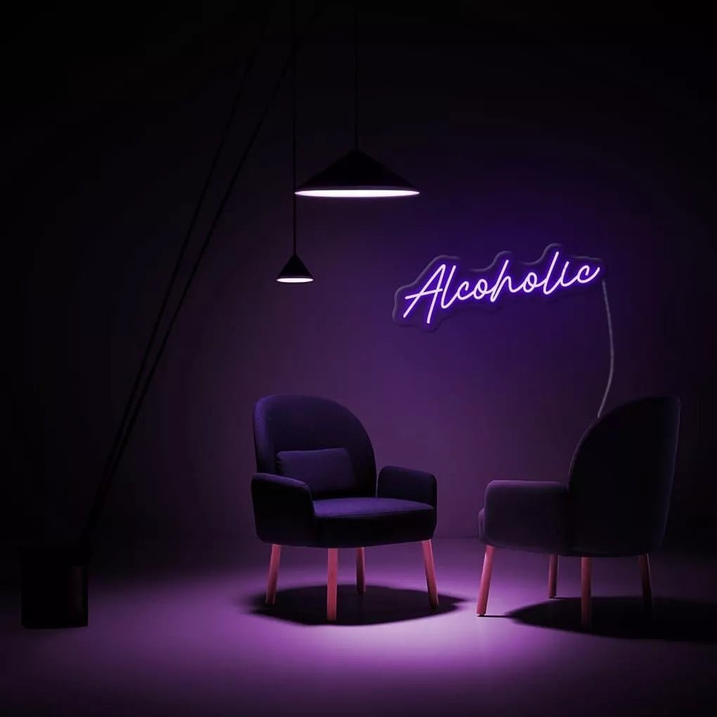 "Alcoholic" Neon Sign - NeonHub