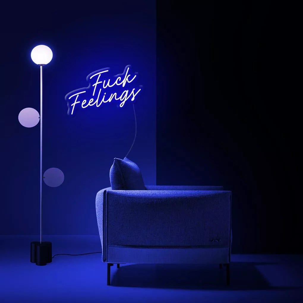 "Fu*k Feelings" Neon sign - NeonHub