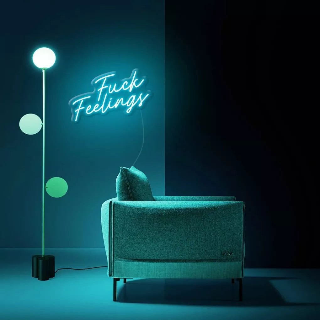 "Fu*k Feelings" Neon sign - NeonHub