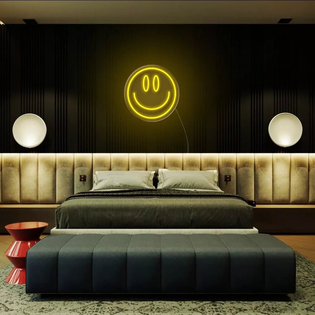 "Happy Emoji" Neon Sign - NeonHub