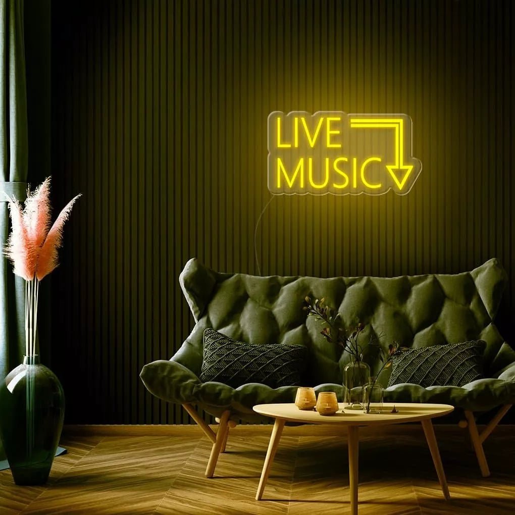"Live Music" Neon Sign - NeonHub