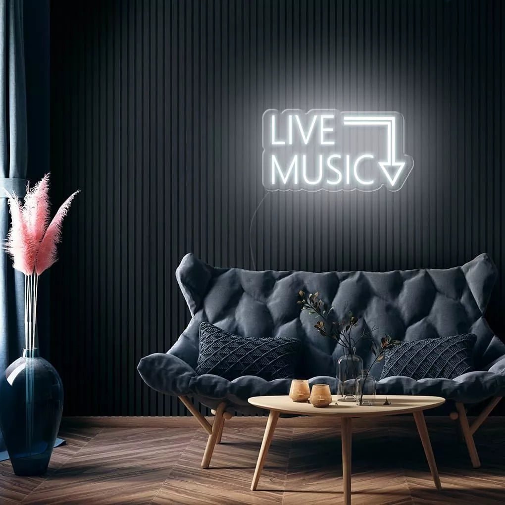 "Live Music" Neon Sign - NeonHub