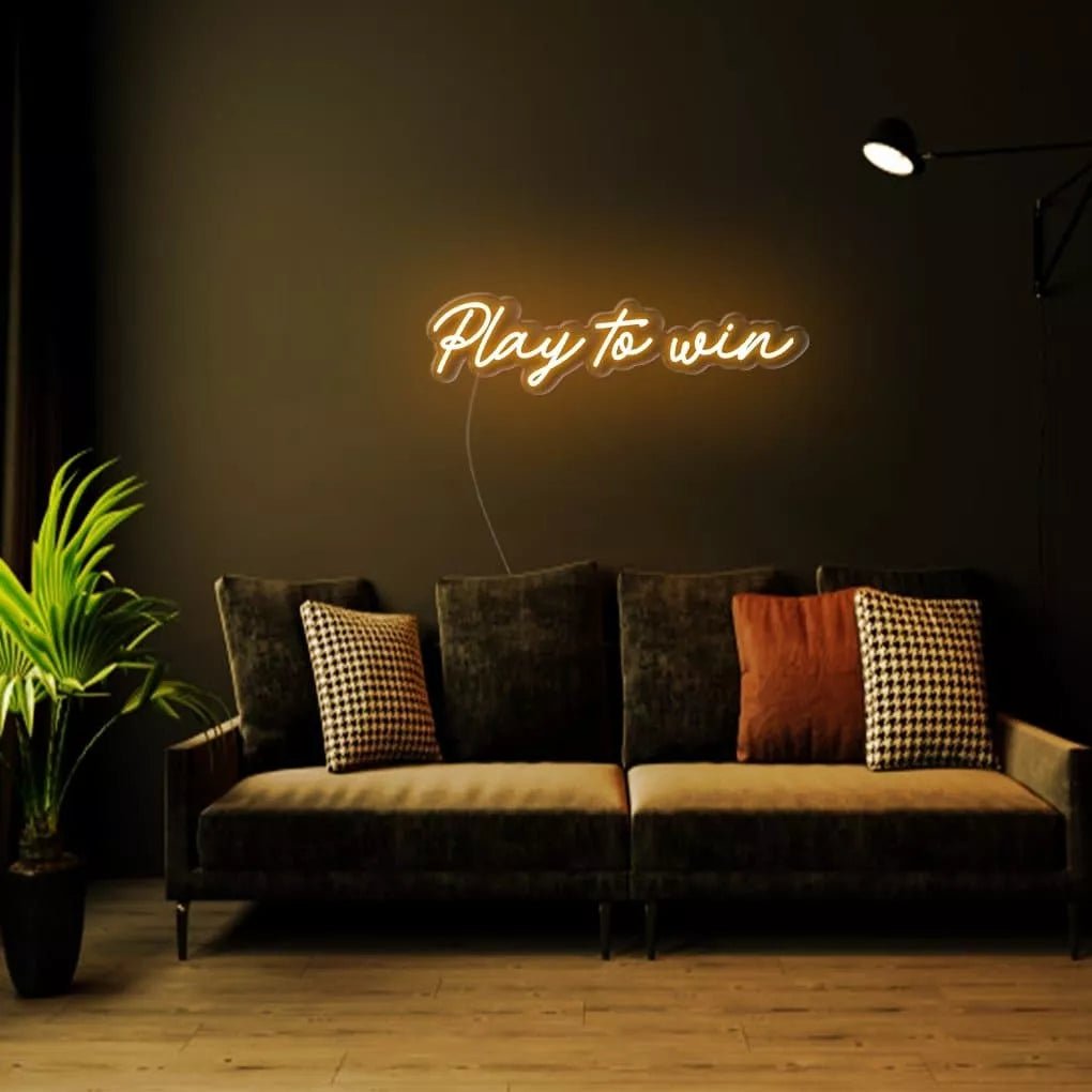 "Play To Win" Neon Sign - NeonHub
