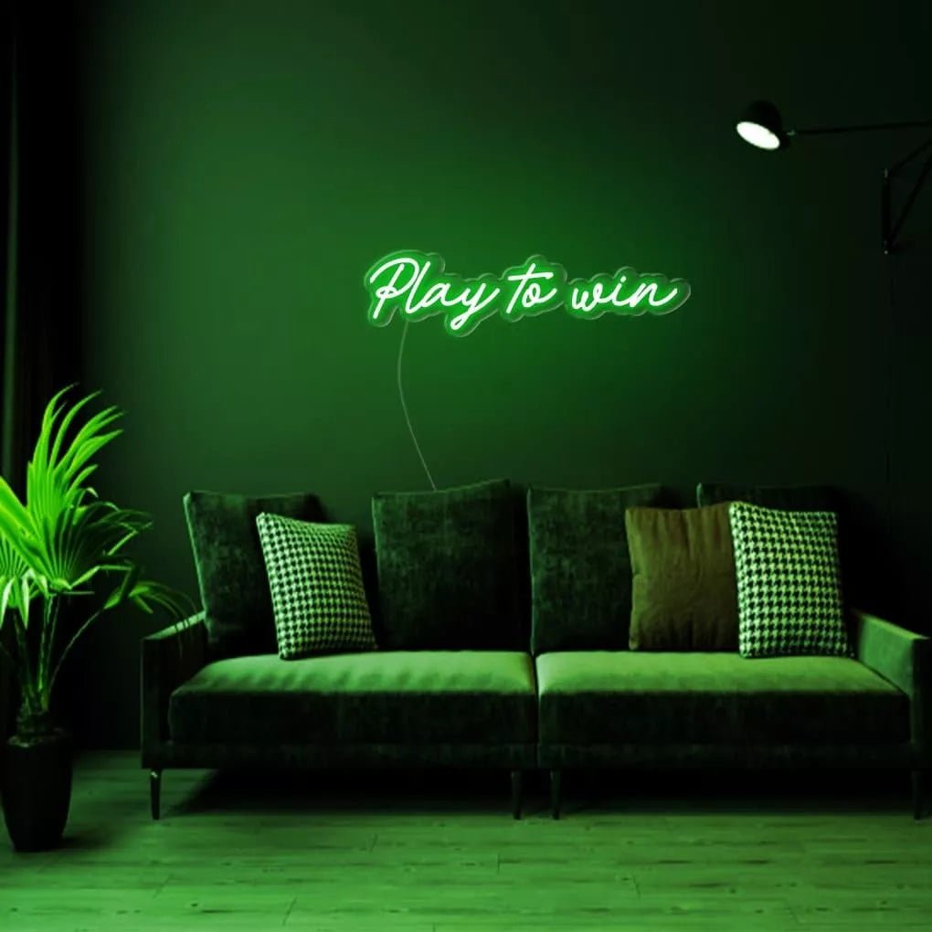 "Play To Win" Neon Sign - NeonHub