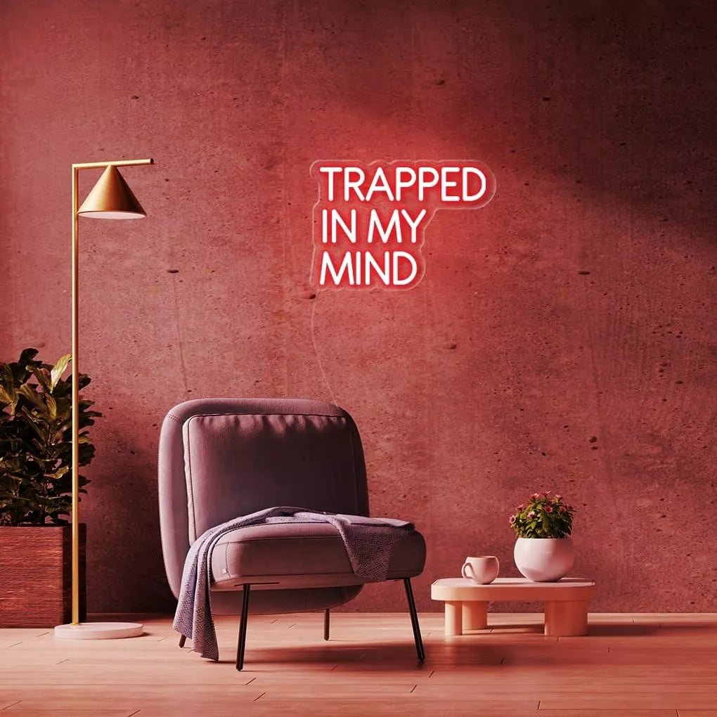 "TRAPPED IN MY MIND" Neon Sign - NeonHub