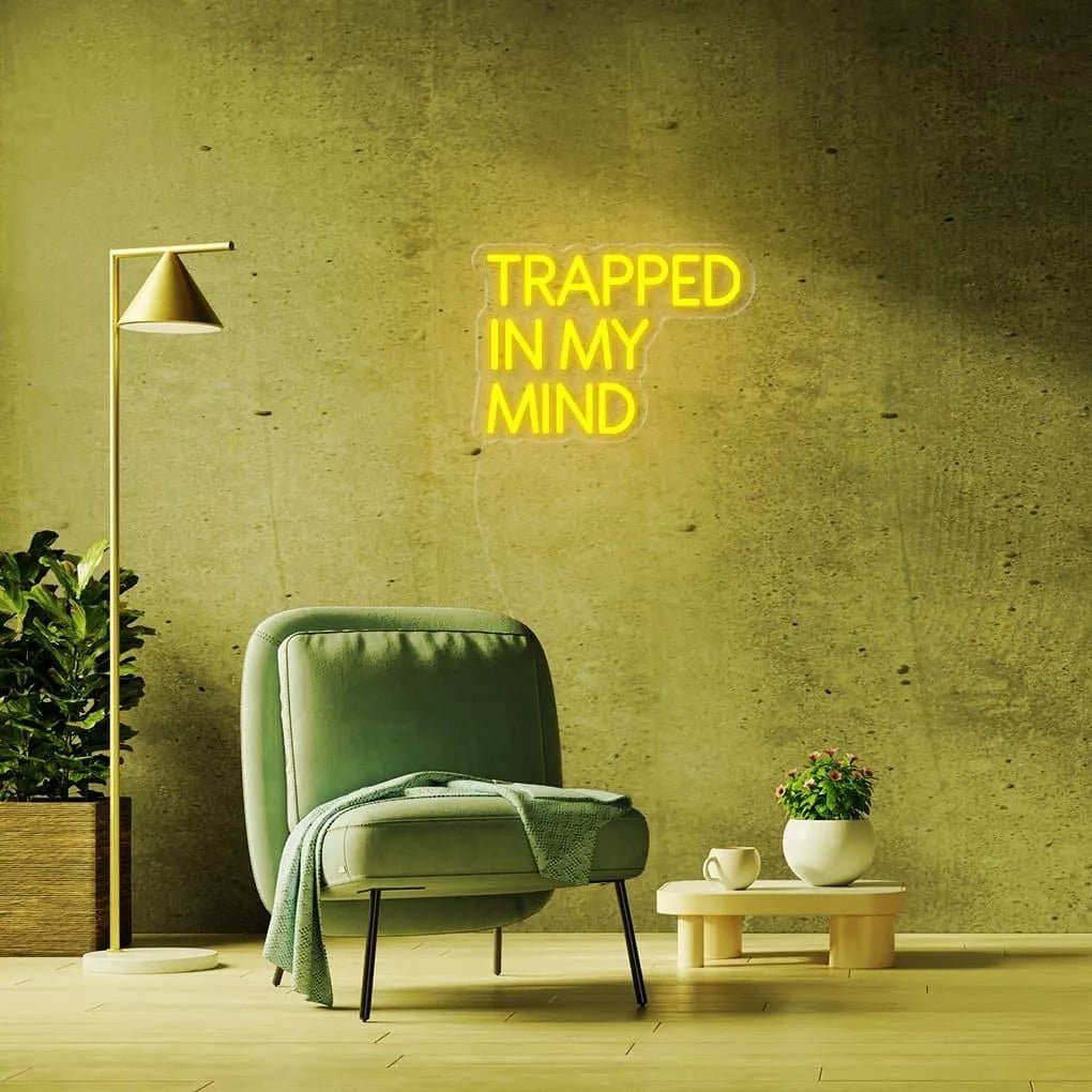 "TRAPPED IN MY MIND" Neon Sign - NeonHub