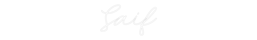 Custom Neon: Saif