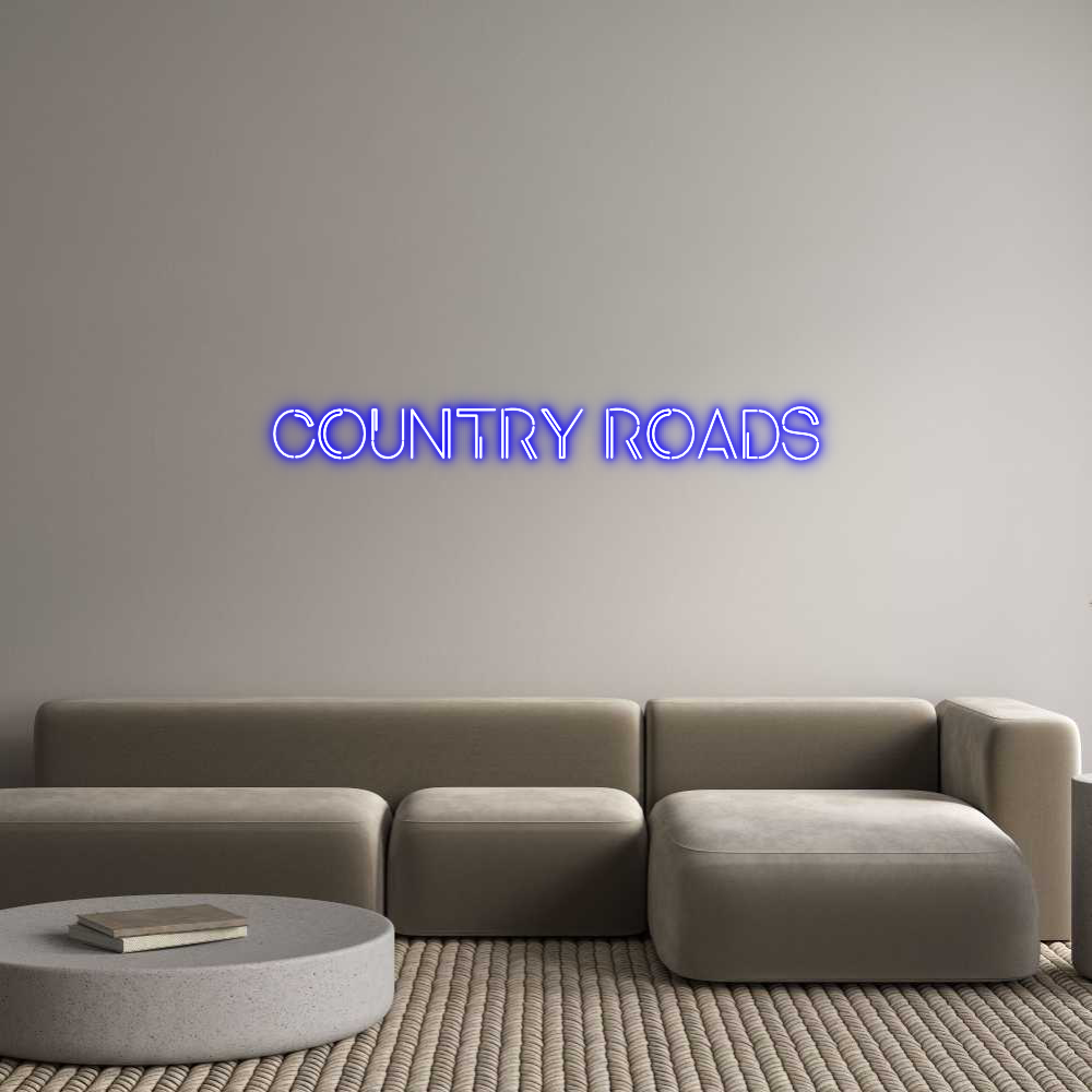 Custom Neon: COUNTRY ROADS