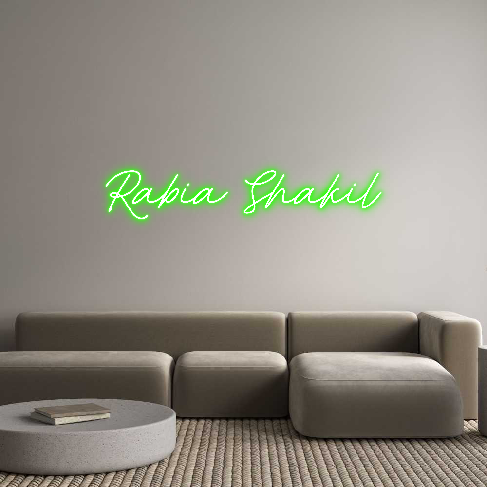Custom Neon: Rabia Shakil
