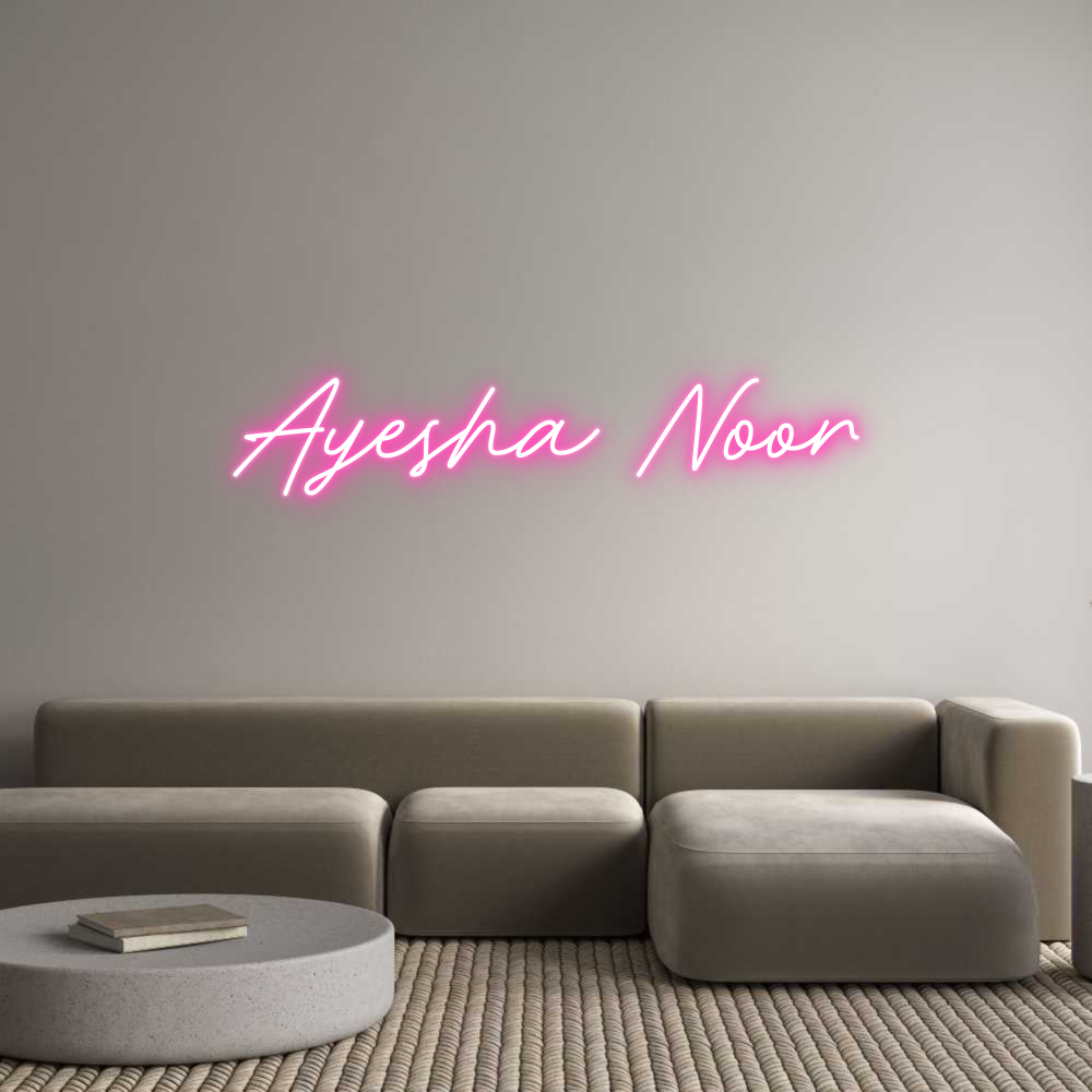 Custom Neon: Ayesha Noor