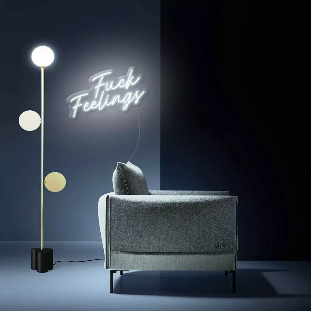 "Fu*k Feelings" Neon sign - NeonHub