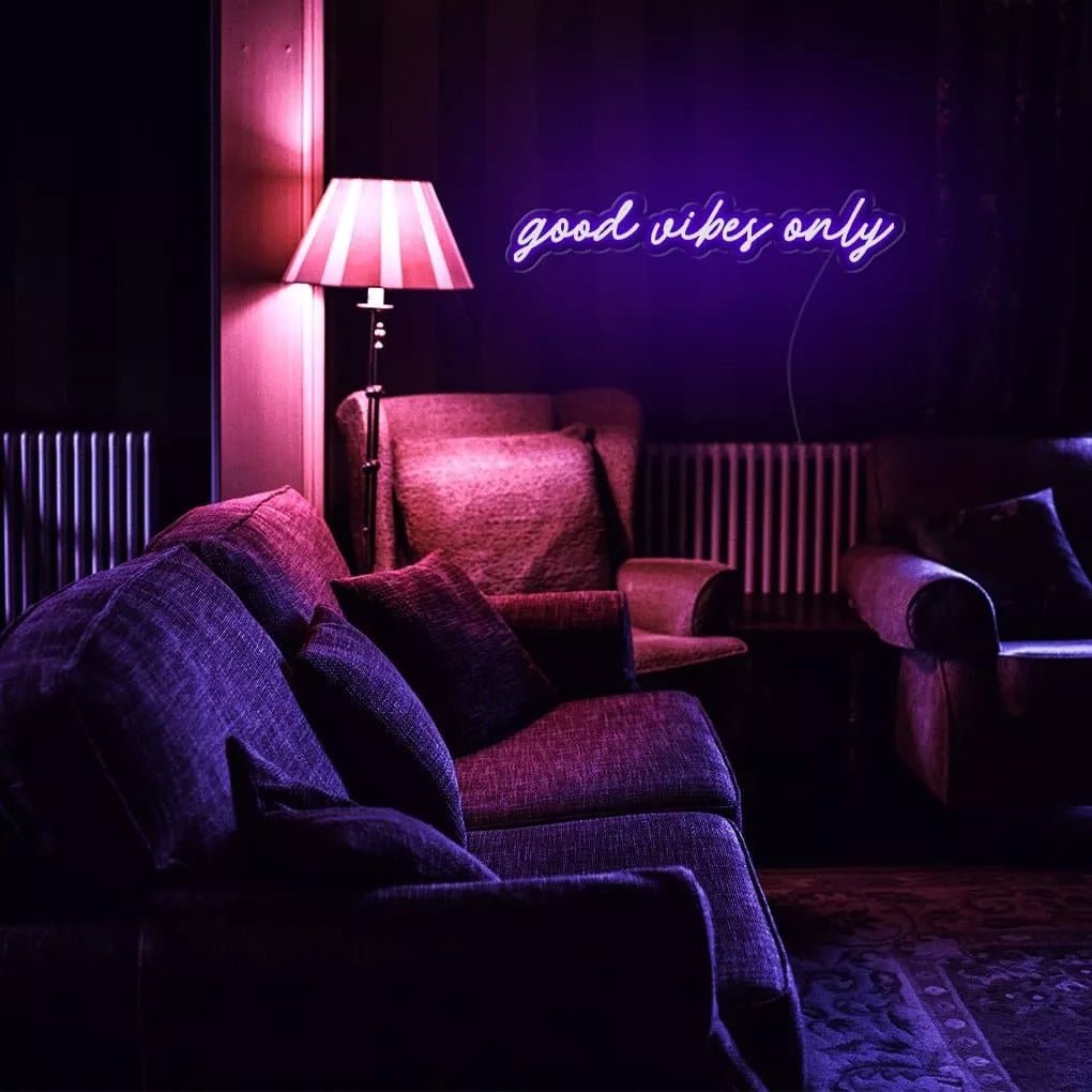 "good vibes only" Neon Sign - NeonHub