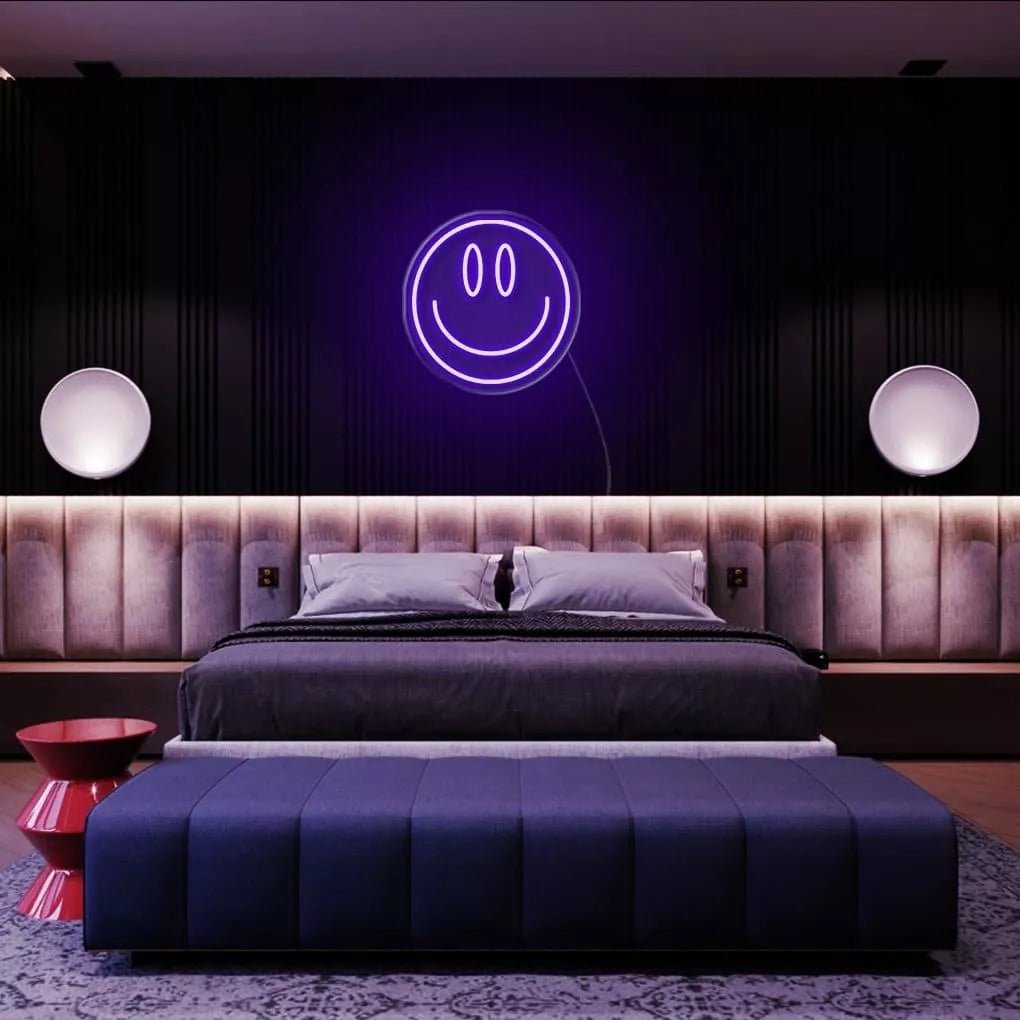 "Happy Emoji" Neon Sign - NeonHub