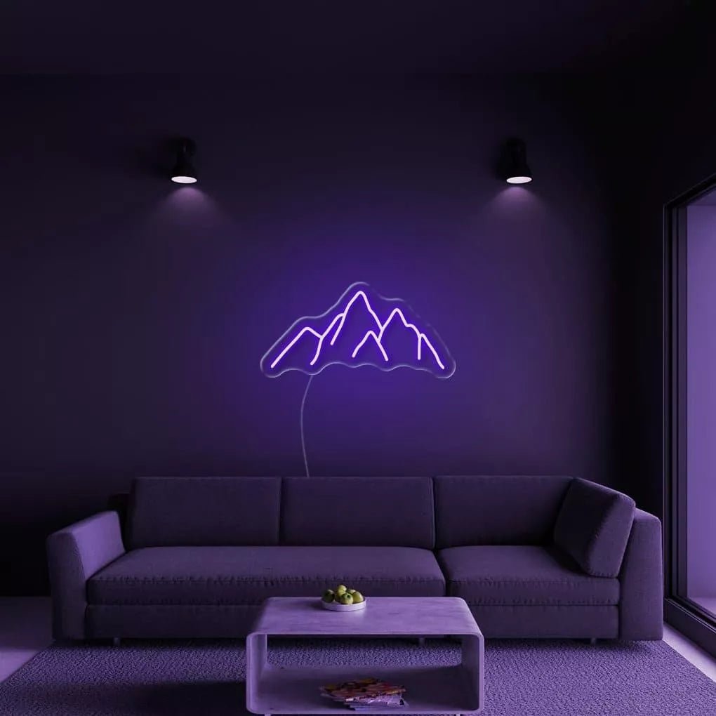 "Mountains" Neon Sign - NeonHub