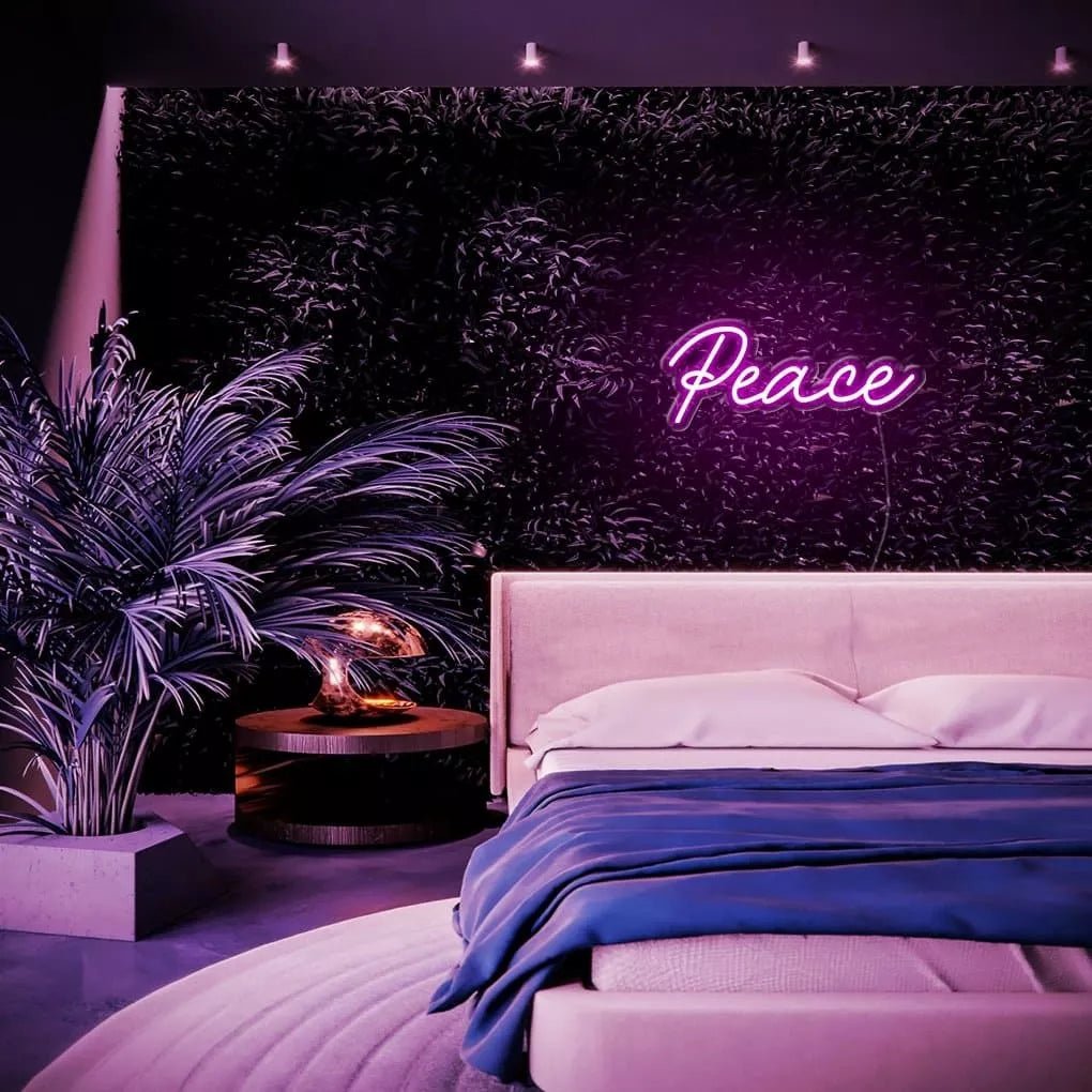 "Peace" Neon Sign - NeonHub