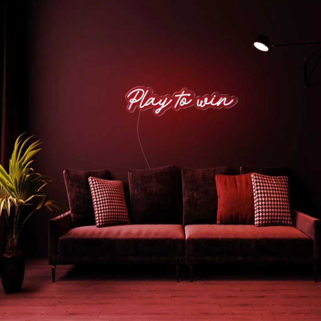 "Play To Win" Neon Sign - NeonHub