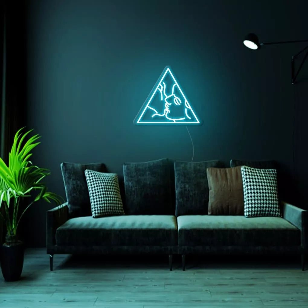 "Triangle Kiss" Neon Sign - NeonHub